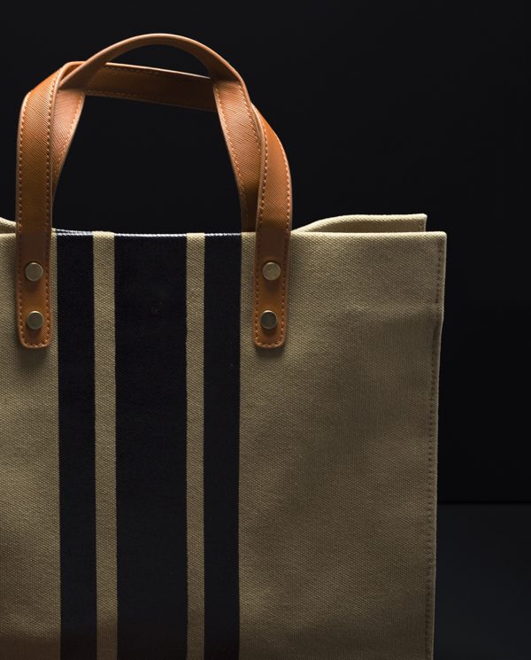 The Prospect Carryall Tote In Khaki & Black - 3